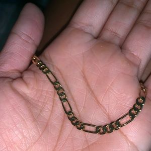 Gold link anklet